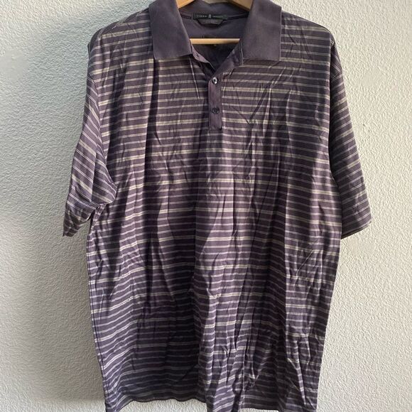 Tiger Woods ESPN Nike Three Button Collar Short Sleeve Polo Shirt Men's XL - Picture 1 of 4